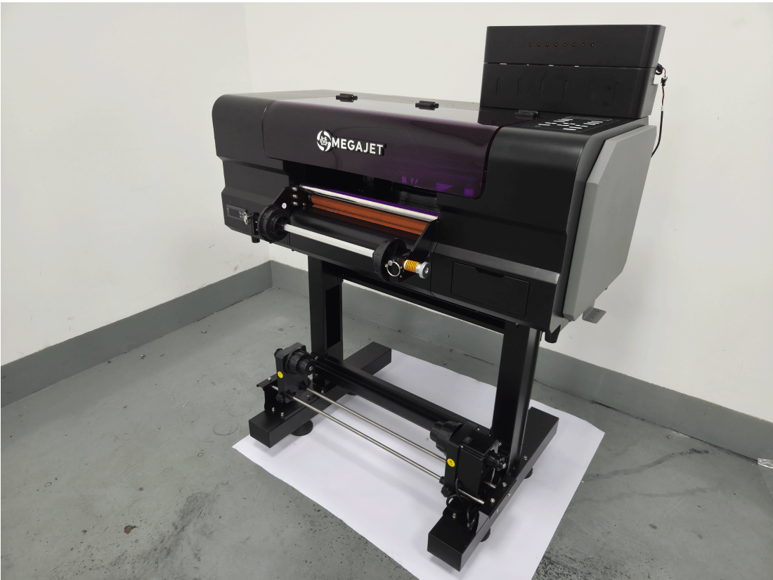 PLOTTER DTF UV MEGAJET DE 30CMS DE ANCHO CON 2 CABEZALES i1600 CMYK + W + V - Imagen 2