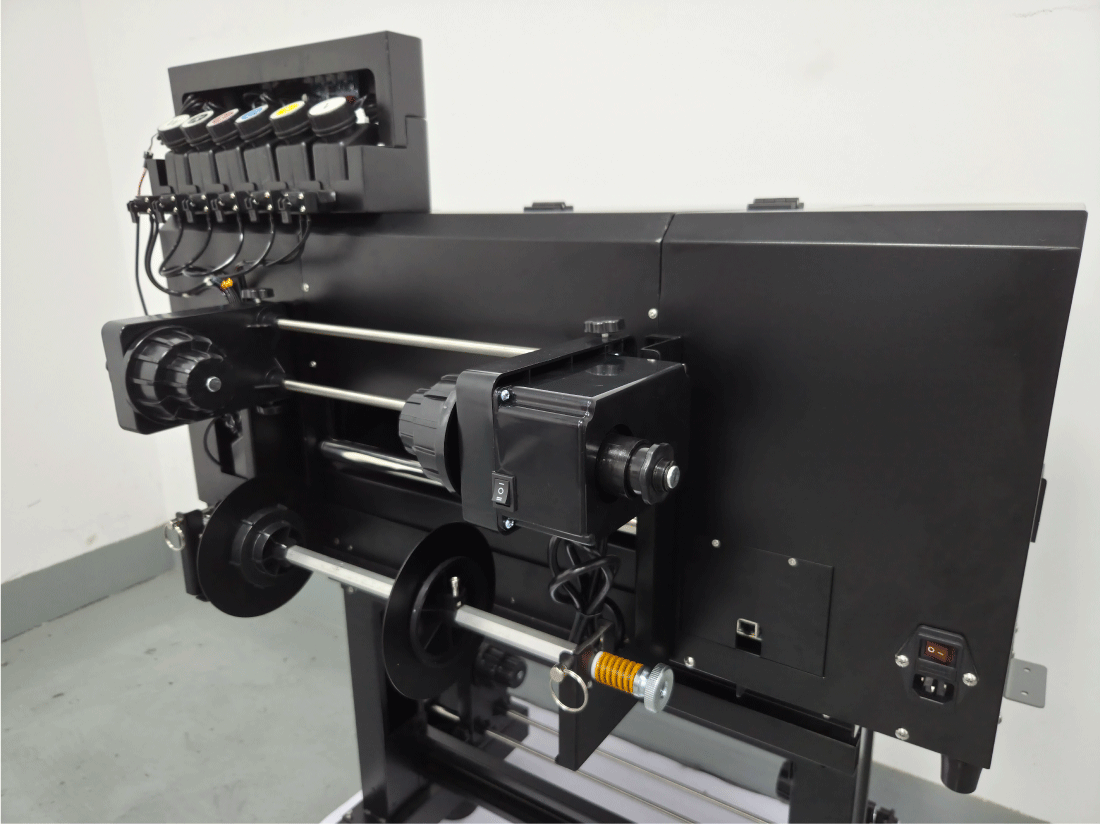 PLOTTER DTF UV MEGAJET DE 30CMS DE ANCHO CON 2 CABEZALES i1600 CMYK + W + V - Imagen 4